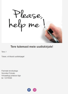 Virtuaaltugi-uudiskirja vastus